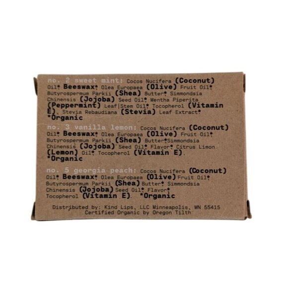 Be KIND LIPS 3-Pack Natural Lip Balm Organic Ellen Show Chapstick NEW - Picture 5 of 8